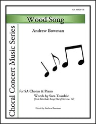 Wood Song SA choral sheet music cover Thumbnail